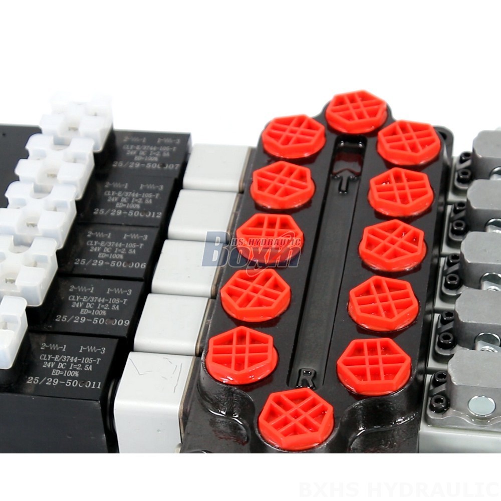 Direct from Manufacturer: Q45 5 Spool Monoblock Hydraulic Control Valve detail image